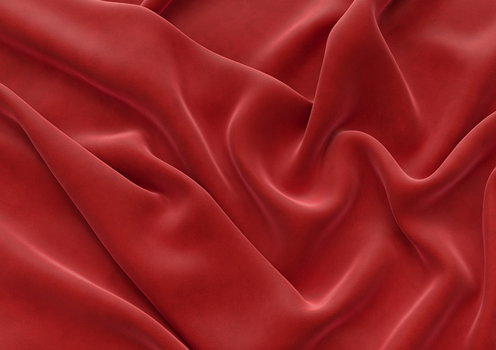 Odessa Velvet, Scarlet - Roman Blind - Image 4